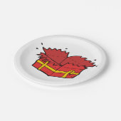 プレゼントを開く ペーパープレート (アングル)