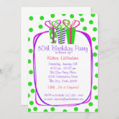 プレゼントギフトパーティー 招待状 (正面/裏面)