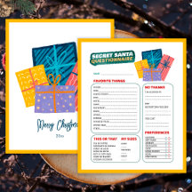 プレゼントクリスマスゲーム秘密サンタアンケート