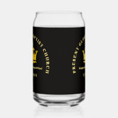 プレゼントグローリーチャーチ印刷された缶ガラス ガラス缶 (左)