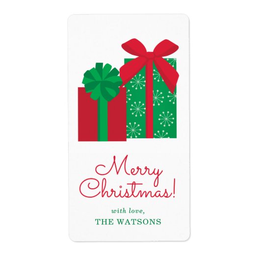 プレゼントパーソナライズされたギフトラベル ラベル (正面)