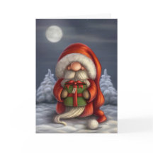 プレゼント付きの小さなサンタ