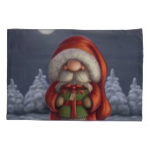 プレゼント付きの小さなサンタ 枕カバー (裏面)
