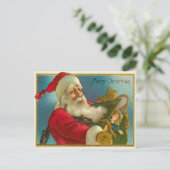 プレゼント付きサンタ シーズンポストカード (スタンド正面)