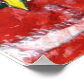 プレゼント付きサンタ ポスター (角)