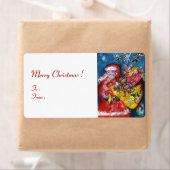 プレゼント付きサンタ ラベル (インサイチュ)