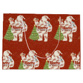 プレゼント付きサンタ ラージペーパーバッグ (裏面)