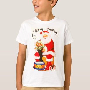 プレゼント付きサンタ Tシャツ