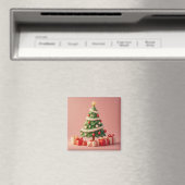 プレゼント付き小さなクリスマスツリー マグネット (インサイチュ (食洗機))