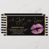 *プレゼント券そうピンク口紅ビジネス3 (正面/裏面)