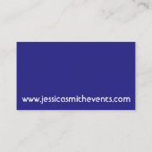 プレゼント包まれたパーティーイベントプランナー計画 名刺 (裏面)