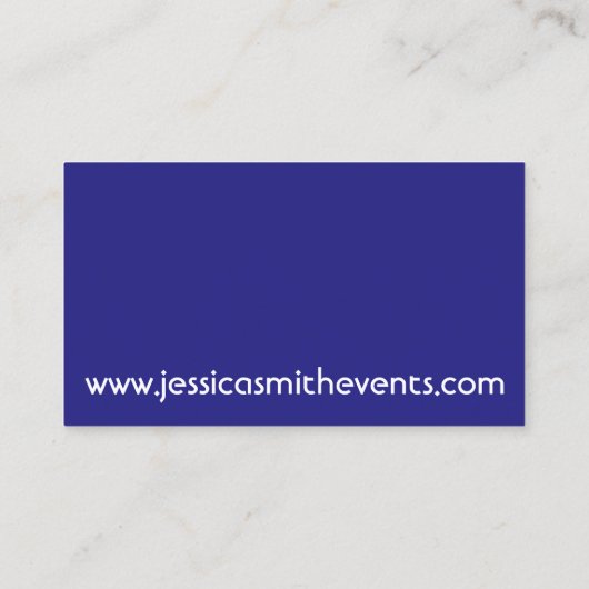 プレゼント包まれたパーティーイベントプランナー計画 名刺 (裏面)