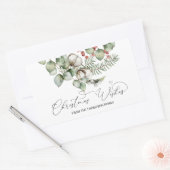 プレゼント用のメリークリスマスプレゼント教室 長方形シール (封筒)