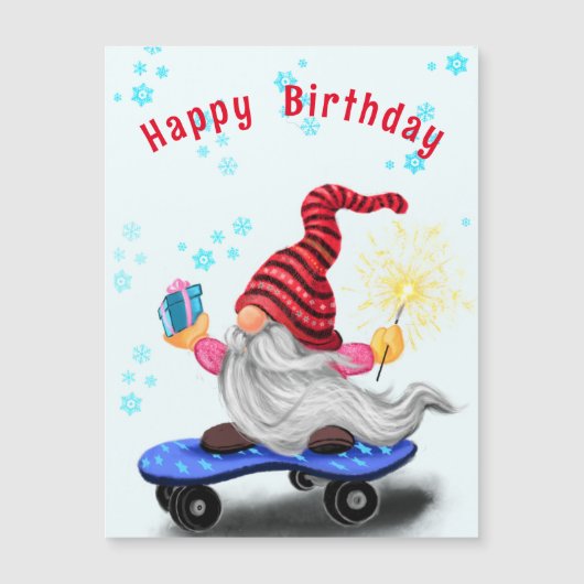 プレゼント磁気格言カード付きクリスマス誕生日 (正面)