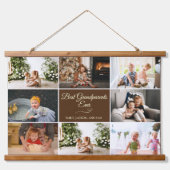 プレゼント8写真最高の祖父母 吊り下げ型タペストリー (正面)