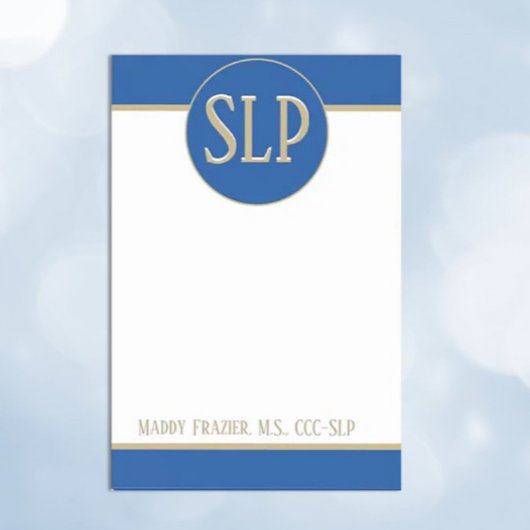 プレゼント!カスタマイズSpeech Pathologistのコメント ポストイット