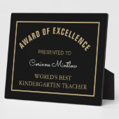 プレゼント!幼稚園最高の先生卓上プラーク フォトプラーク (側面)