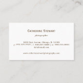 プレゼ素晴らしンス名刺 名刺 (裏面)