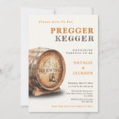プレッガー ケッガー ジェンダー ニュートラル コエド ベイビー シャワー 招待状 (正面)