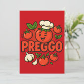 プレッゴソース コスチューム 妊娠発表 招待状 (スタンド正面)