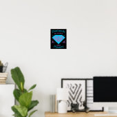 プレッシャーで輝くダイヤモンド - モチベーション ポスター (ホームオフィス)