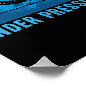 プレッシャースキューバダイビングダイバーで働く ポスター (角)