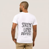 プレッシャー下での強さ Tシャツ (裏面フル)