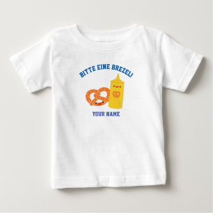「プレッツェルお願い！」 ドイツ語ベビーTシャツ ベビーTシャツ