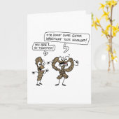 プレッツェルの挨拶状 カード (黄色い花)