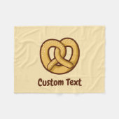 プレッツェルアイコン フリースブランケット (正面(横))