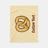 プレッツェルアイコン フリースブランケット (正面)