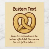 プレッツェルアイコン ワインラベル (シングルラベル)