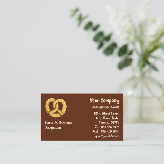 プレッツェルアイコン 名刺 (スタンド正面)