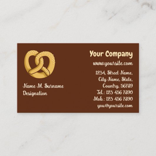 プレッツェルアイコン 名刺 (正面)