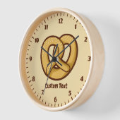 プレッツェルアイコン 壁時計 (傾斜)