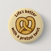 プレッツェルアイコン 缶バッジ (正面)