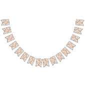 プレッツェルスナックシームレスパターン+あなたの背景 バンティングフラッグ (全)