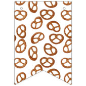 プレッツェルスナックシームレスパターン+あなたの背景 バンティングフラッグ (第2の旗)