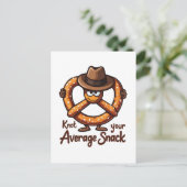 プレッツェルディーラープレッツェルスナックオクトーバーフェストベーキング インビテーションポストカード (スタンド正面)