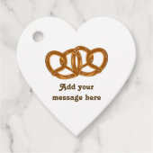 プレッツェルノットを結んだ – おもしろいパン&ベーキングをテーマにした フェイバータグ (正面)