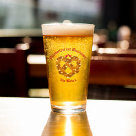 プレッツェルハートオクトーバーフェスト パーソナライズされた タンブラーグラス