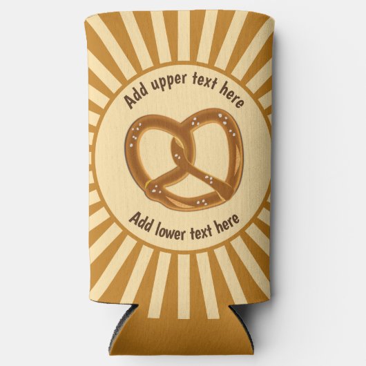 プレッツェルバーストノッテッドローフ&2行文字 スリム缶クーラー (正面)