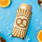 プレッツェルバーストノッテッドローフ&2行文字 スリム缶クーラー