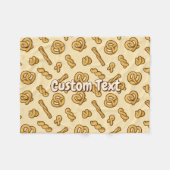 プレッツェルパターン フリースブランケット (正面(横))