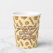 プレッツェルパターン 紙コップ (裏面)