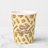プレッツェルパターン 紙コップ (正面)