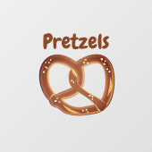 プレッツェルパンのツイストとカスタムのワーディングウィンドウCli ウィンドウサイン (シート)