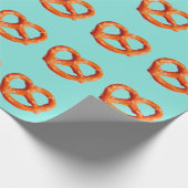 プレッツェルパーティー4パムティール（緑がかった色） ラッピングペーパー (角)