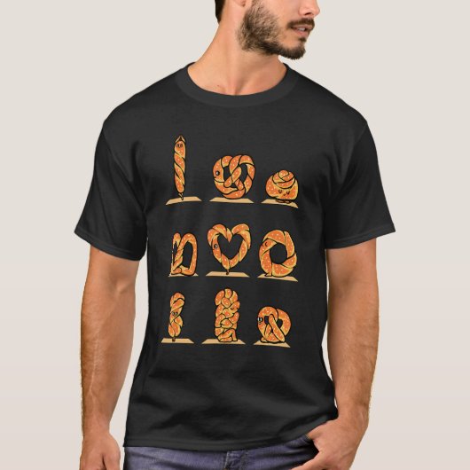 プレッツェルヨガ Tシャツ (正面)