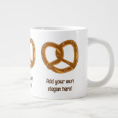 プレッツェルラバースペシャリティマグ – ドイツの塩辛パン ジャンボコーヒーマグカップ (右)